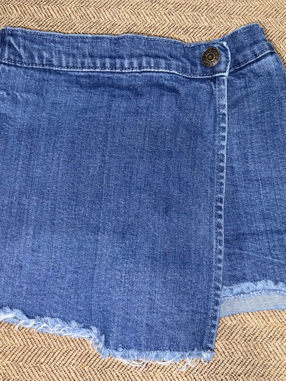 OshKosh B'gosh Blue Denim Skirt with Button Detail